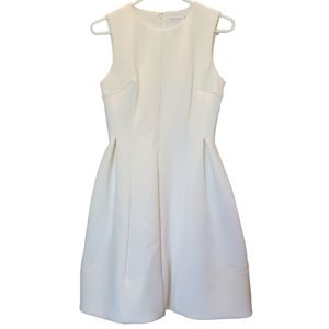 Calvin Klein Scuba White Sleeveless dress